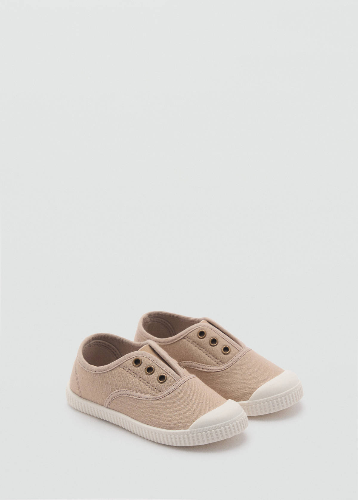 Elastic panel sneakers — Medium Brown