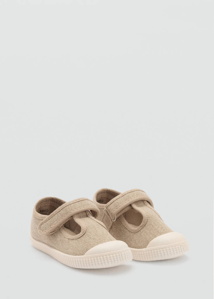 Velcro fastening strap sneakers — Sand