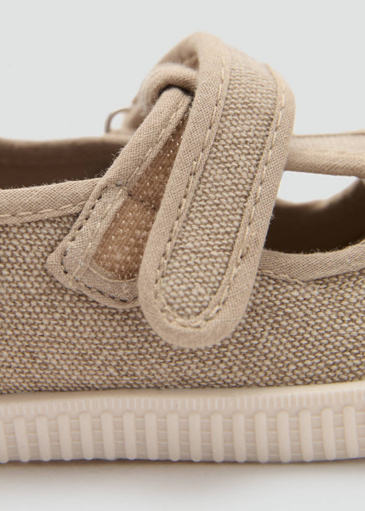 Velcro fastening strap sneakers — Sand