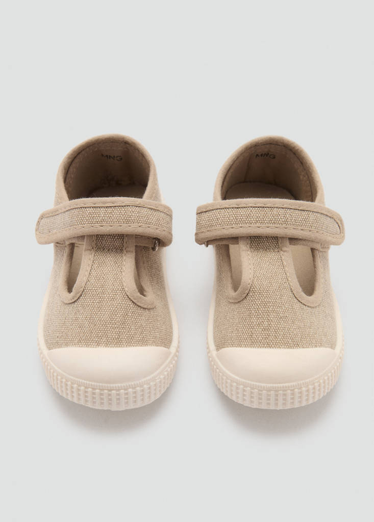 Velcro fastening strap sneakers — Sand