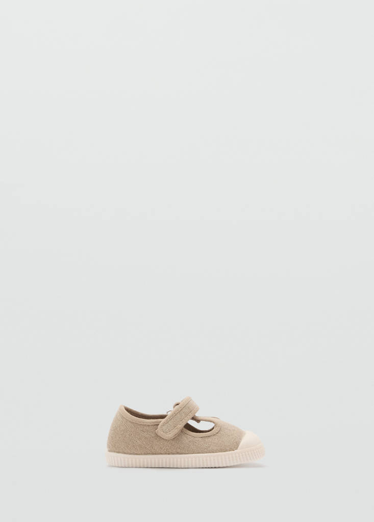 Velcro fastening strap sneakers — Sand
