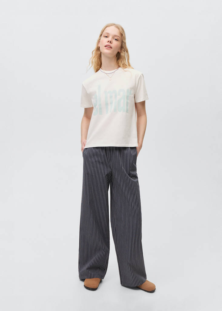 Message cotton T-shirt — Off White