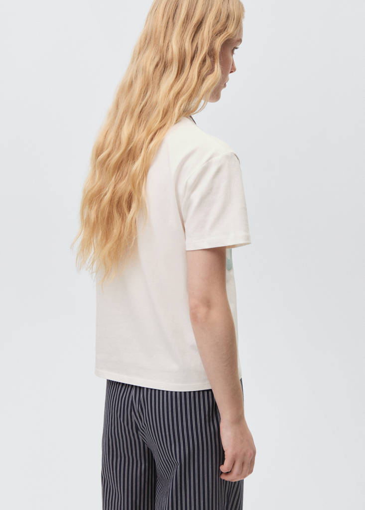 Message cotton T-shirt — Off White