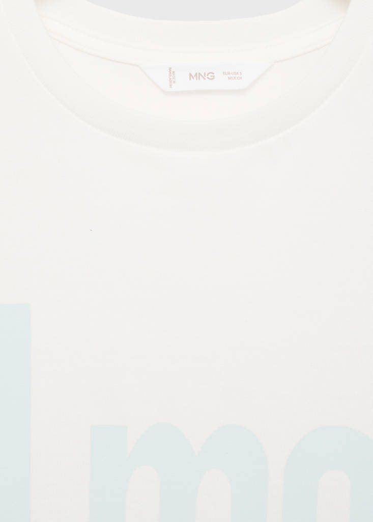 Message cotton T-shirt — Off White