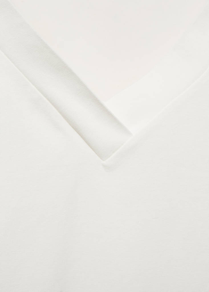 Halter-neck knitted top with fringe detail — Off White