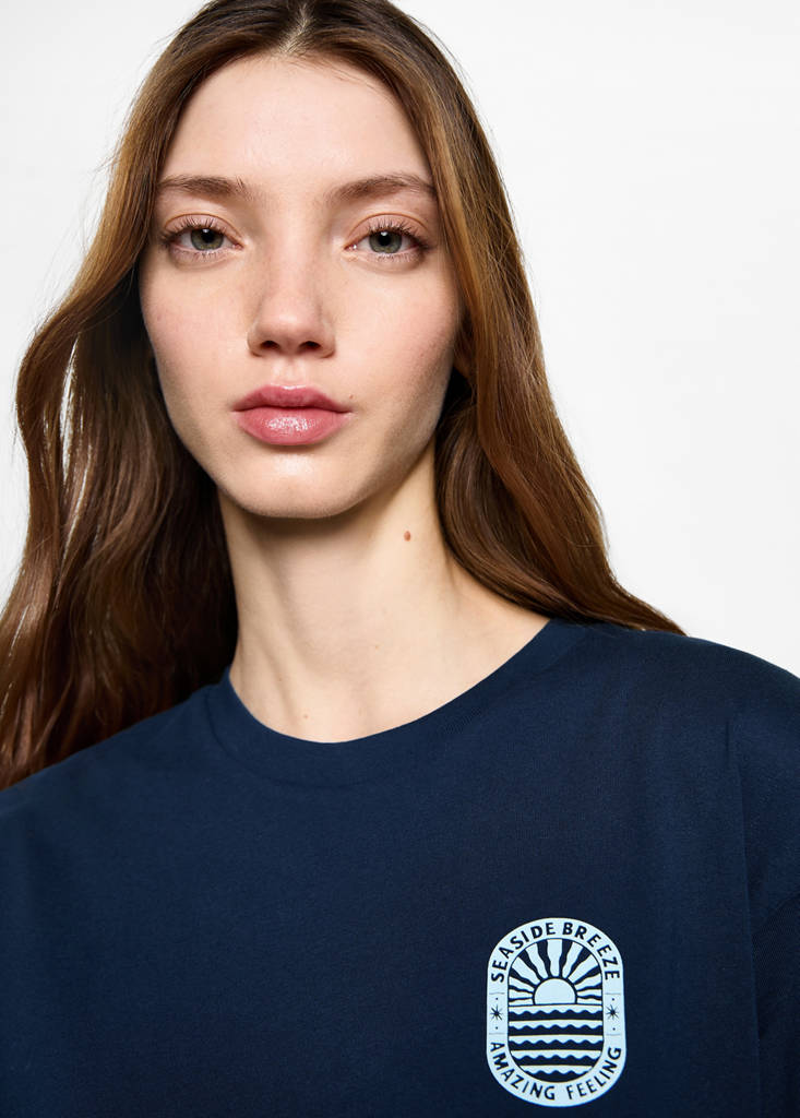 T-shirt with print drawing — Dark Navy