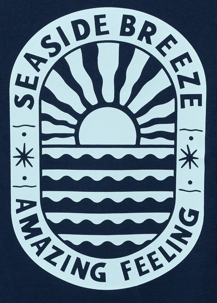 T-shirt with print drawing — Dark Navy