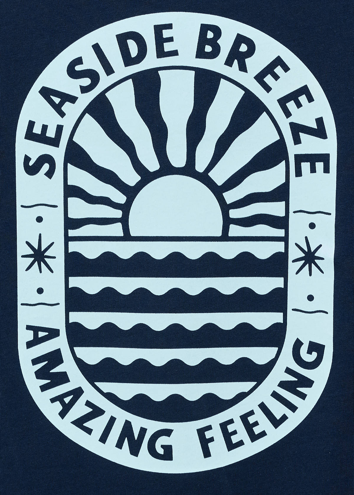 T-shirt with print drawing — Dark Navy