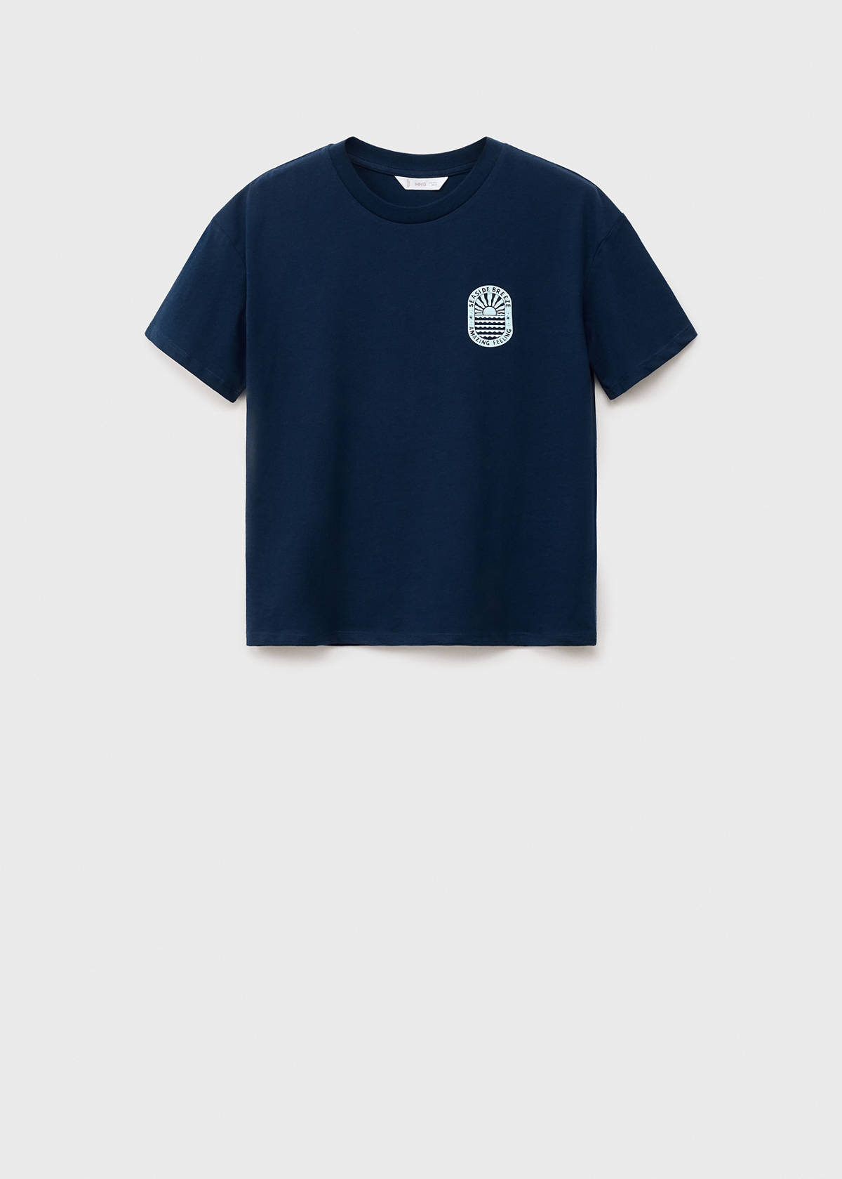 T-shirt with print drawing — Dark Navy