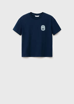 T-shirt with print drawing — Dark Navy 3