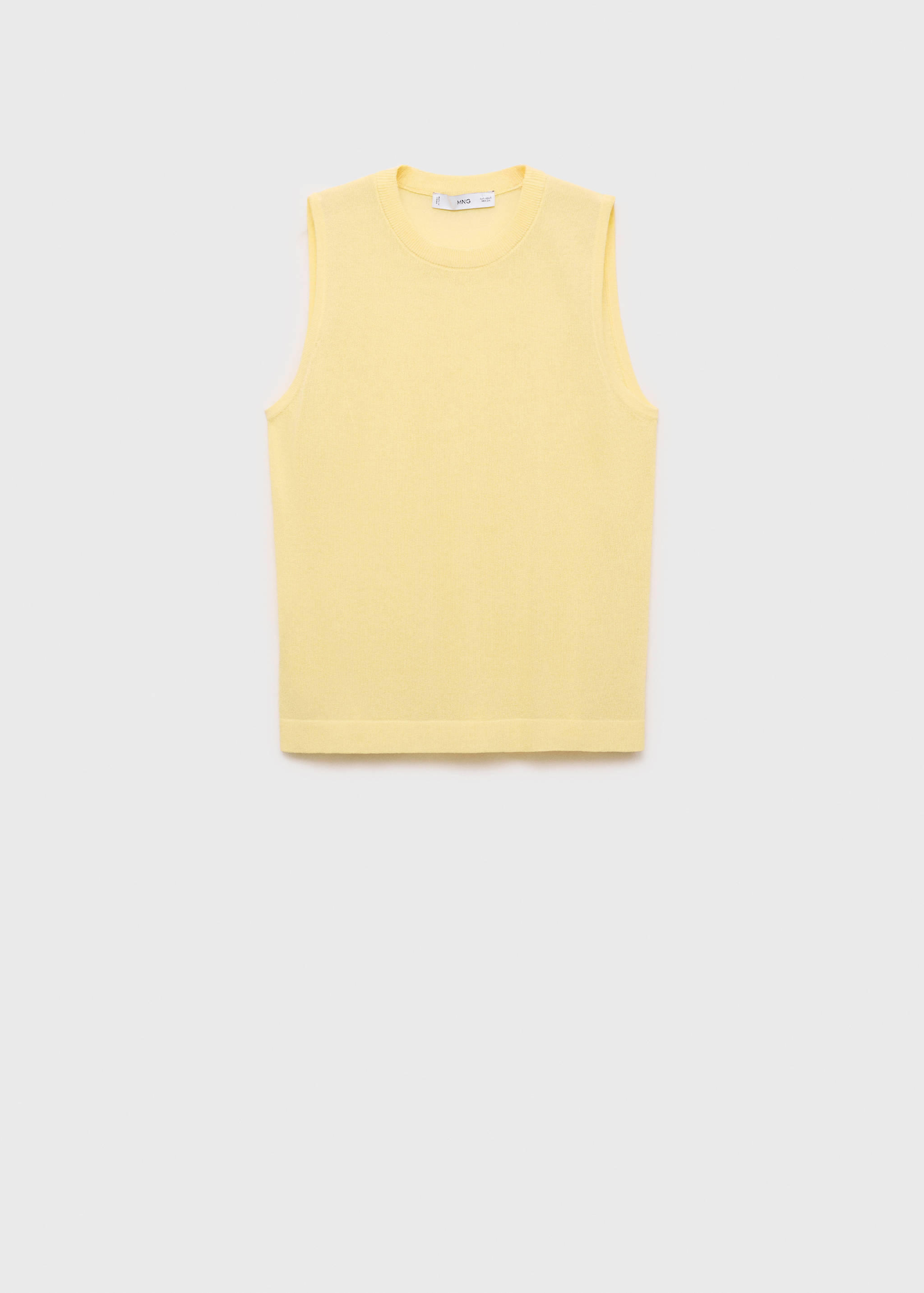 Sleeveless knitted top - Article without model