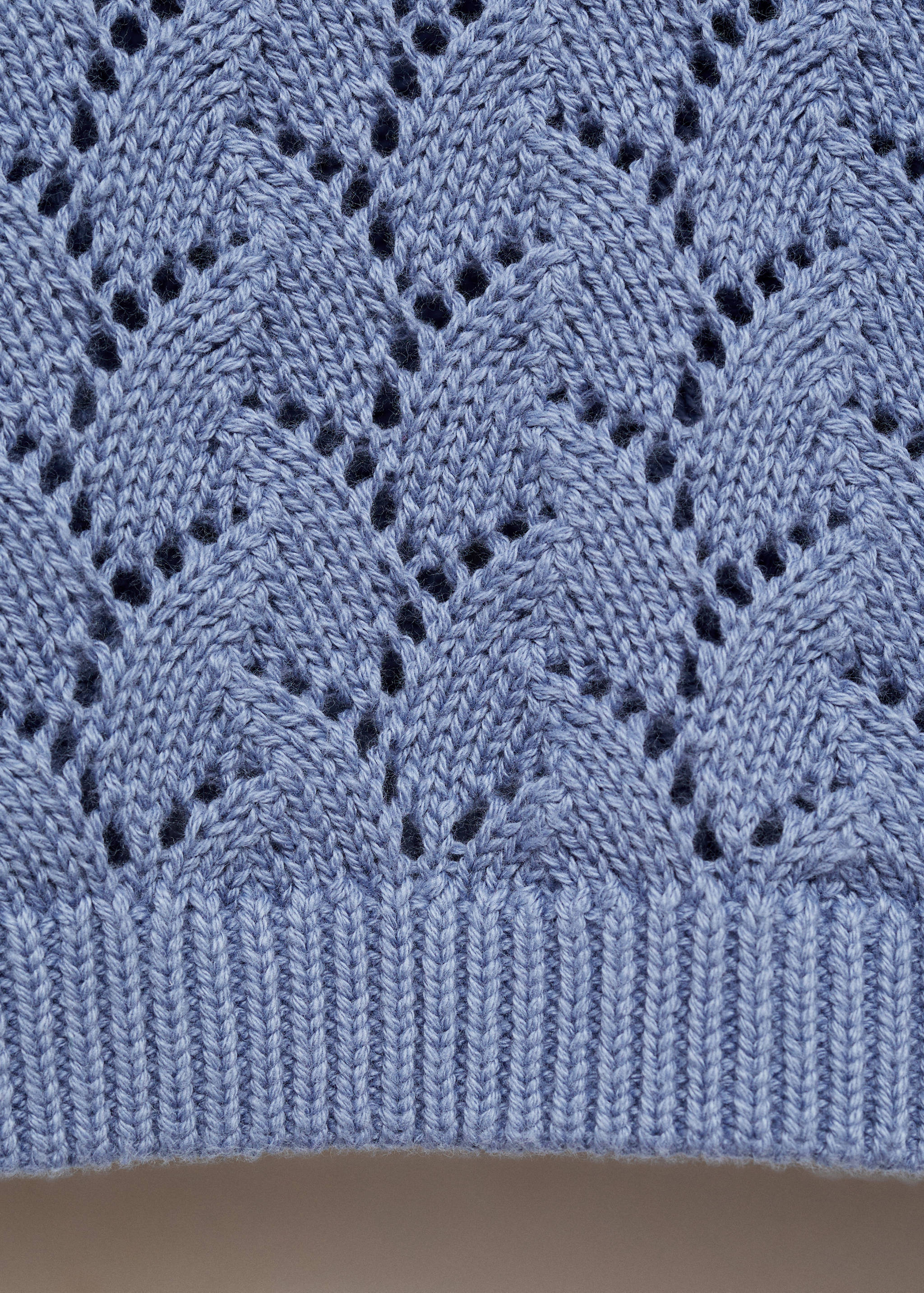 بلوفر بحياكة مخرمة - تفاصيل المنتج 0