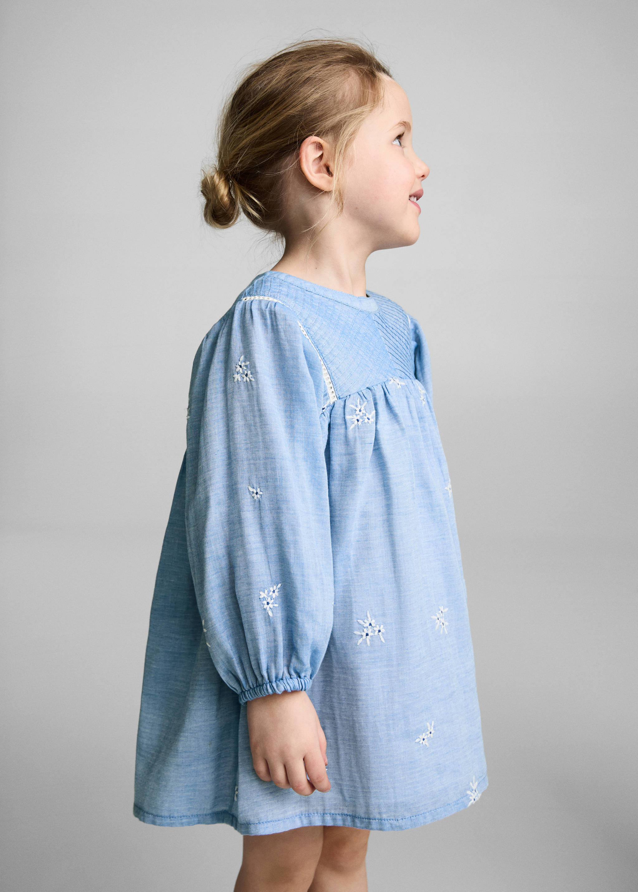 Embroidered cotton dress - Medium plane