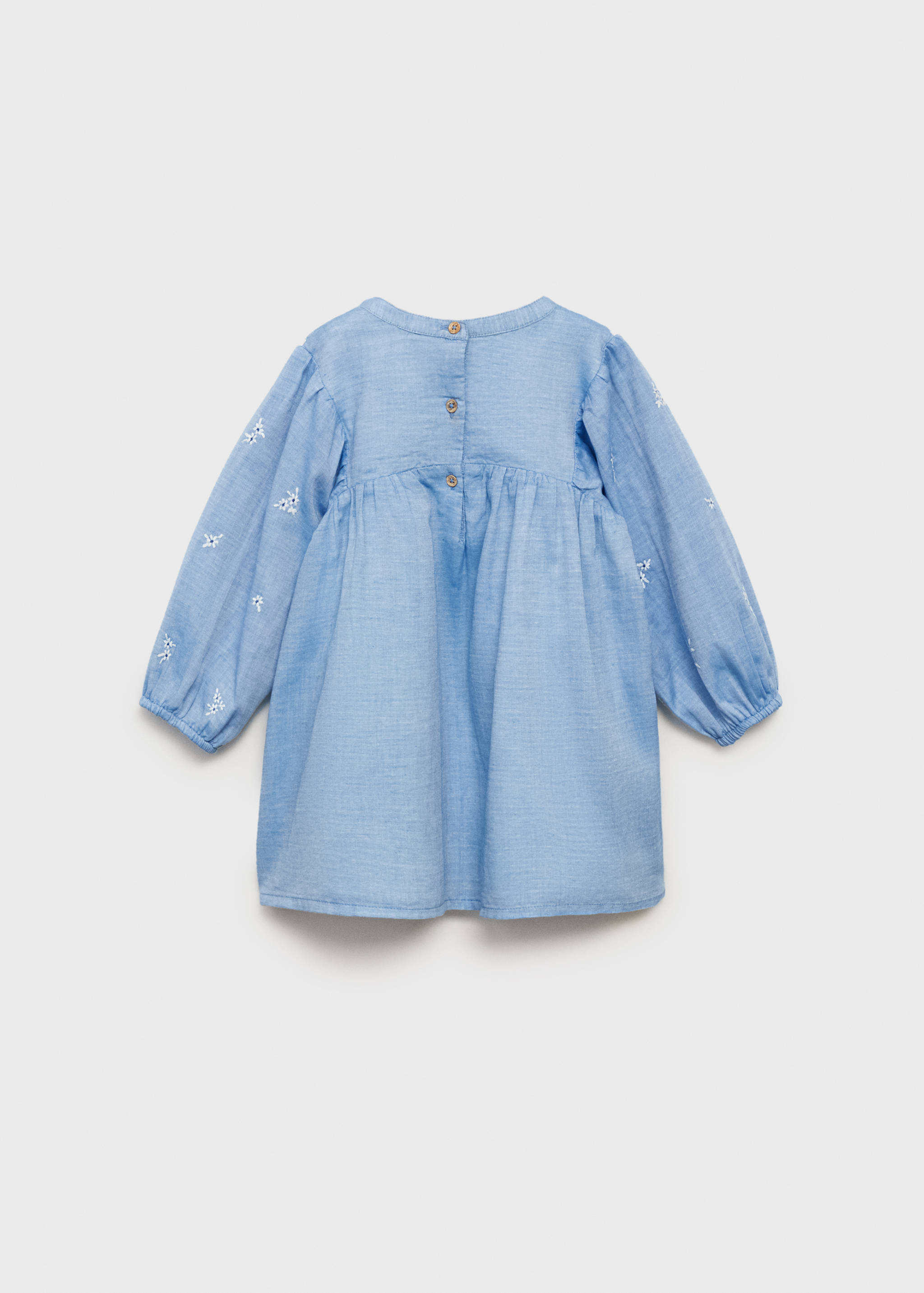 Embroidered cotton dress - Reverse of the article
