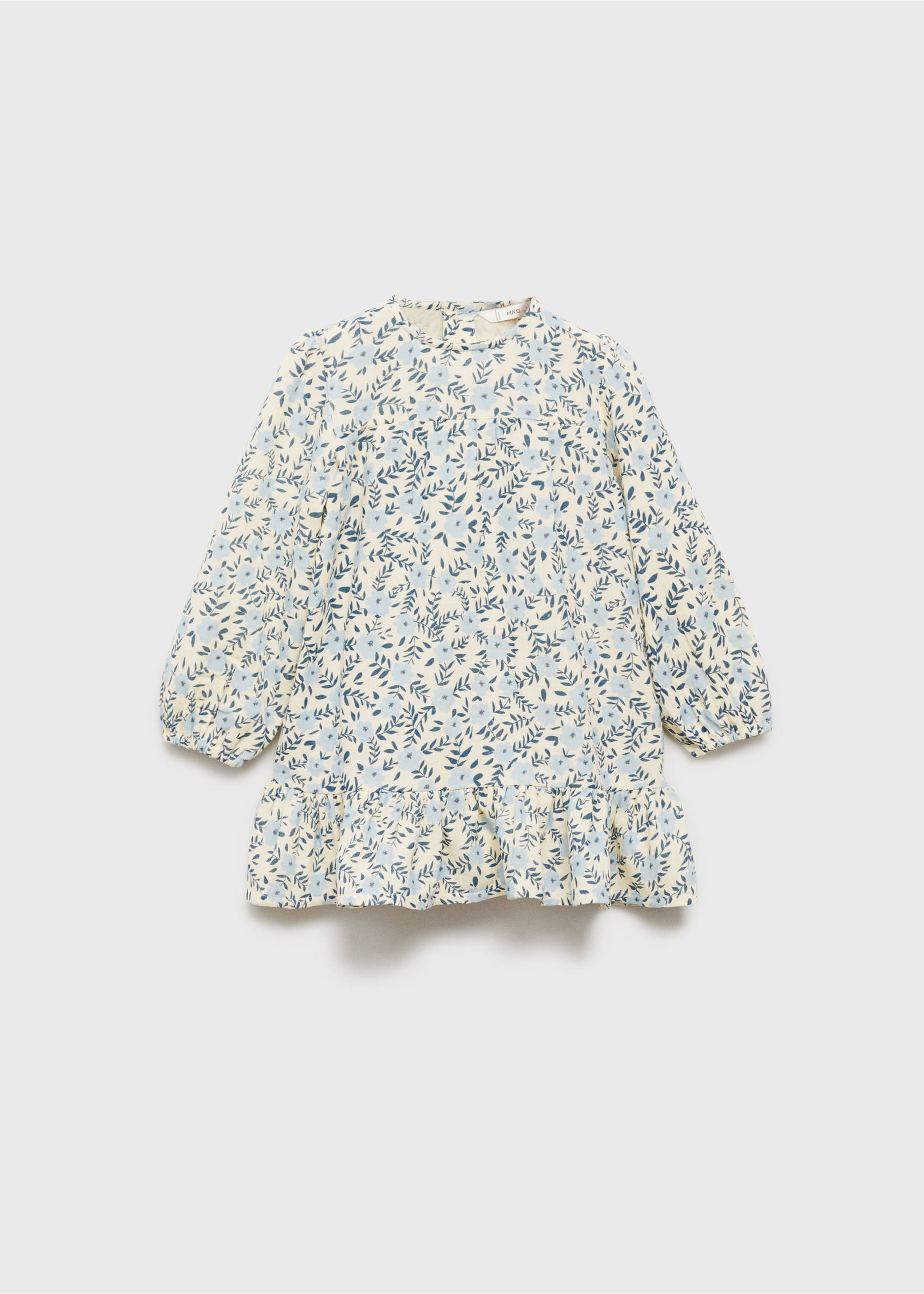 Printed cotton dress - Article without model, Ecru. Ref: 87024799-00.
