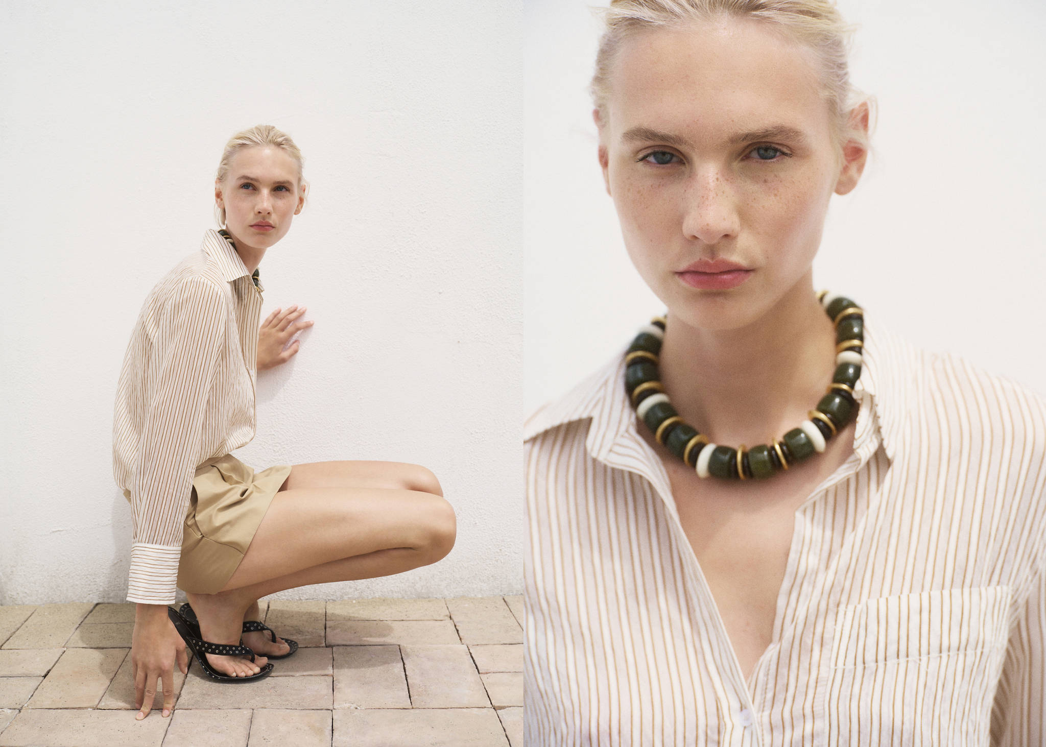 Semi-transparent striped shirt - Panoramic plane