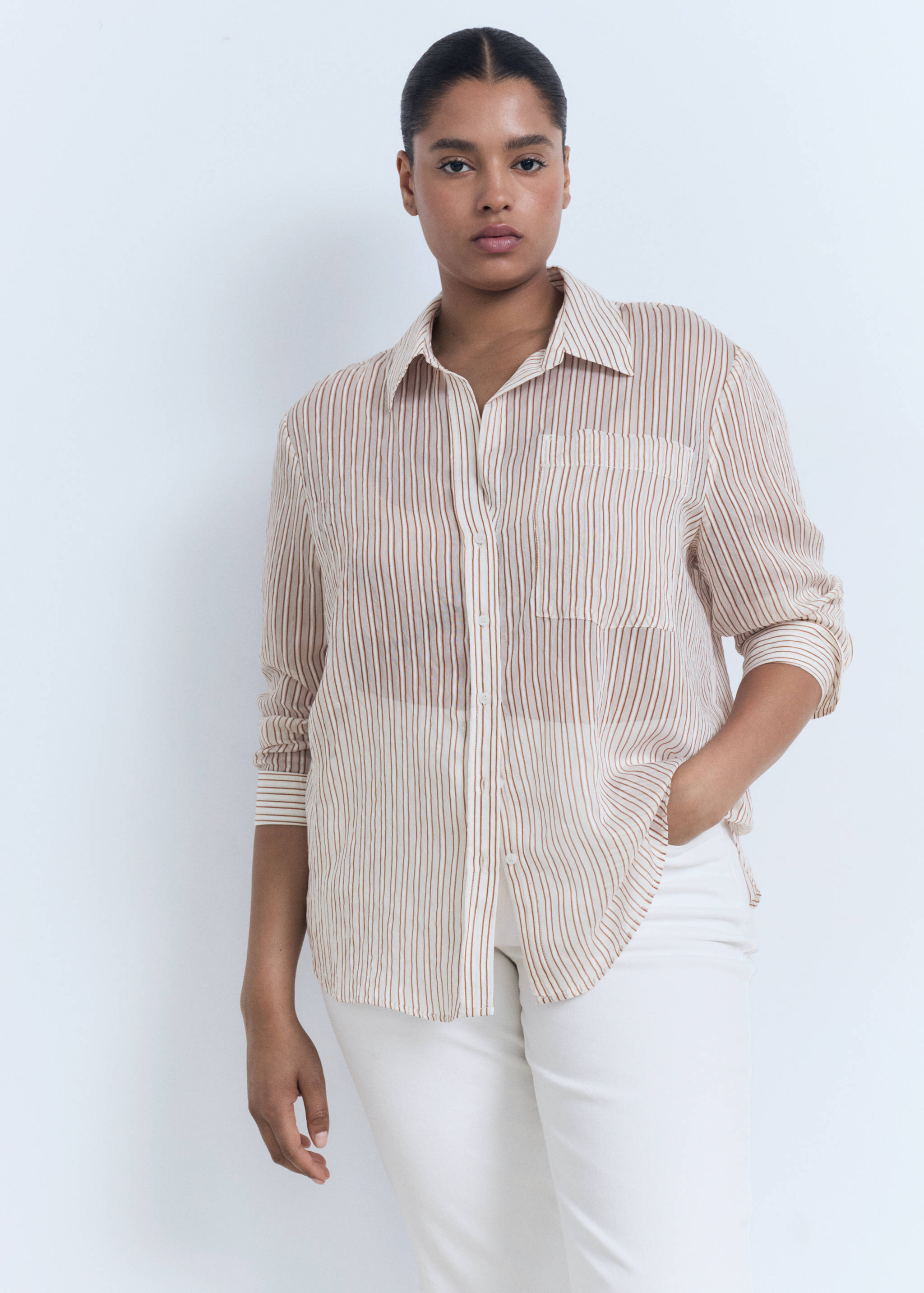 Chemise semi-transparente rayures - Détail de l'article 5