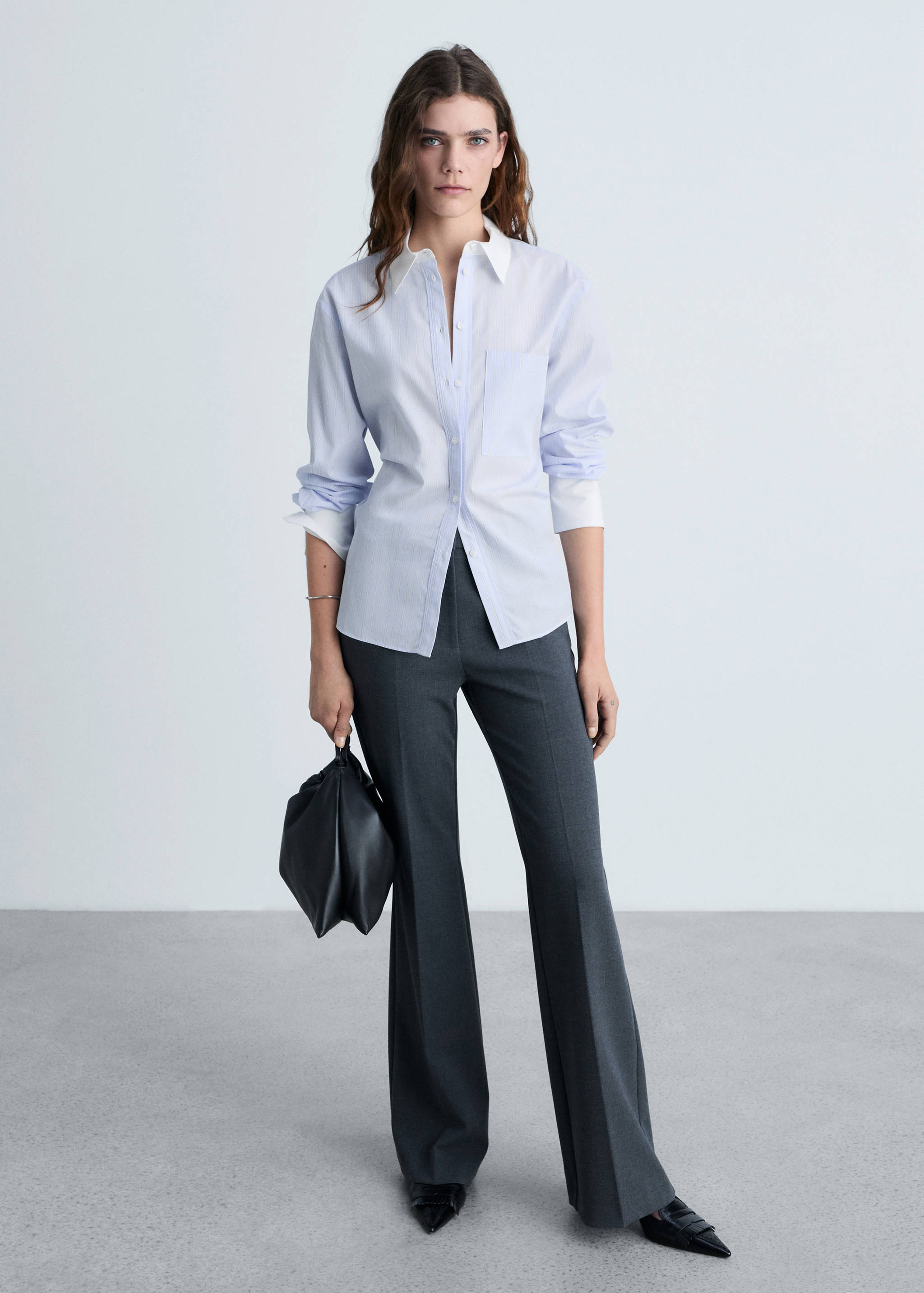 Chemise combinée en coton mélangé - Plan général