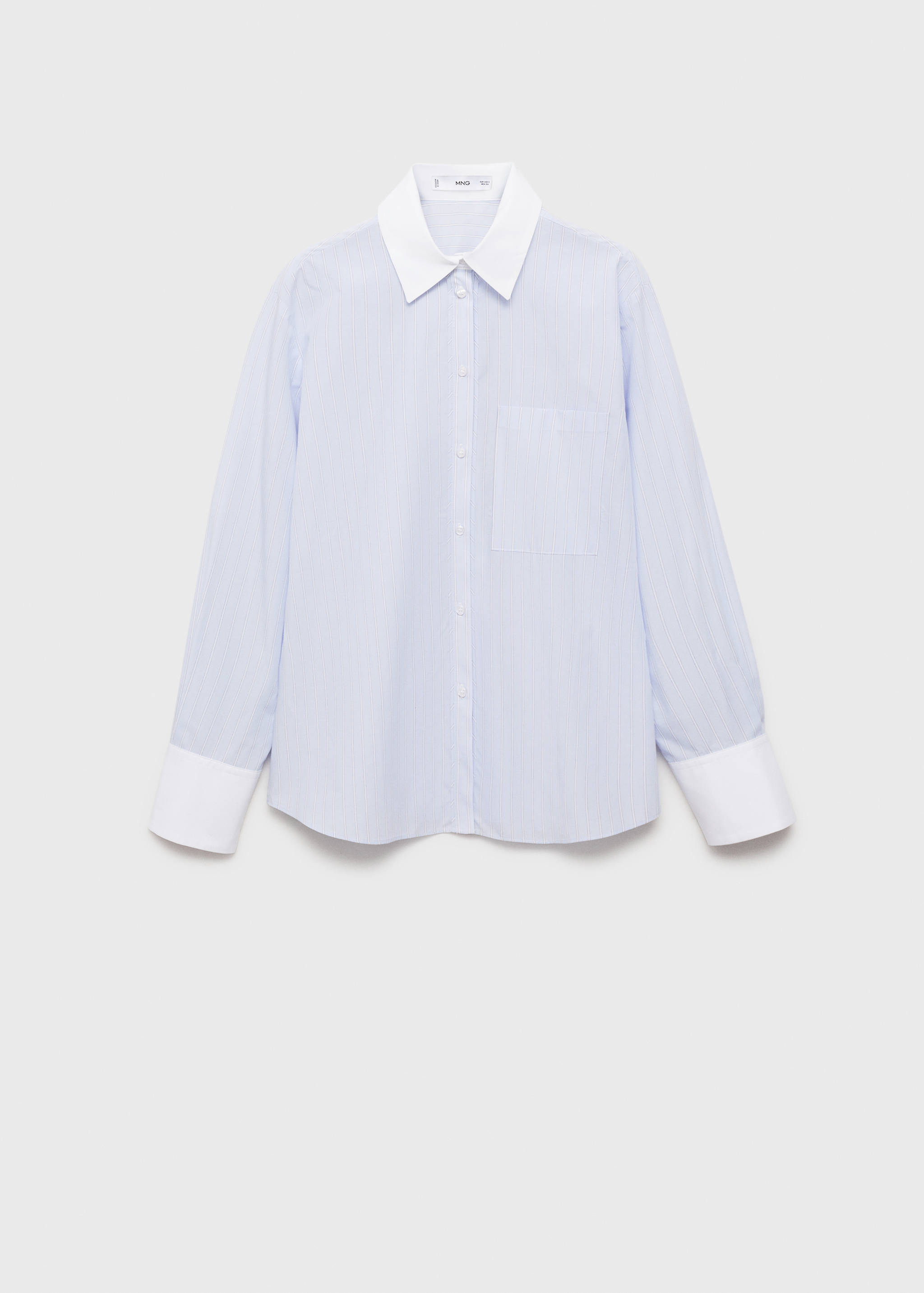 Cotton-blend combined shirt - Article without model