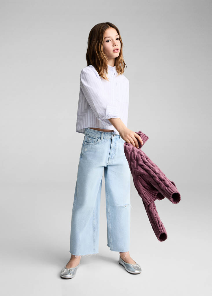 Pocket striped shirt — Sky Blue