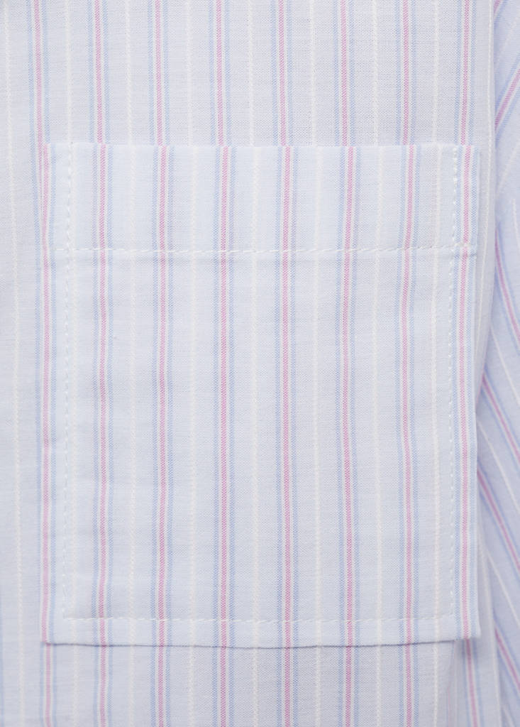 Pocket striped shirt — Sky Blue