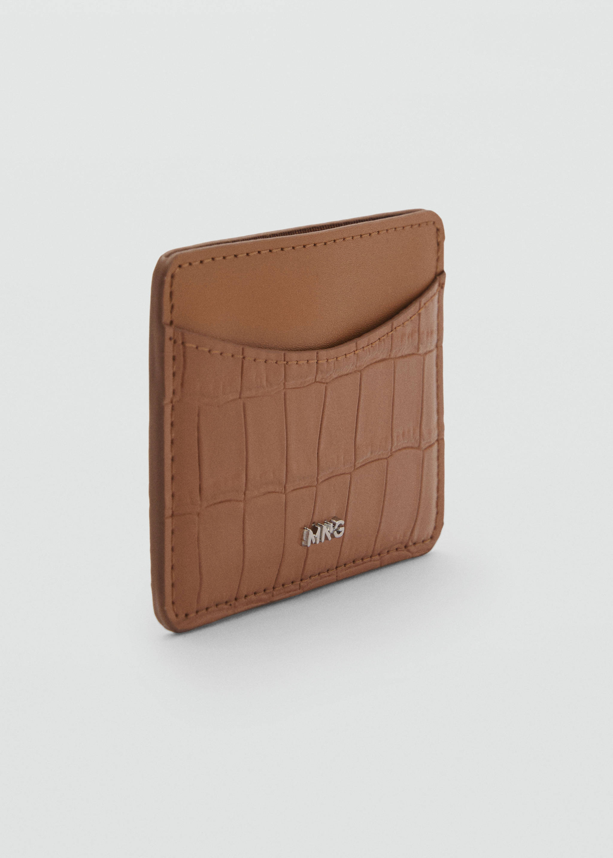 Coco faux-leather card holder - Medium plane