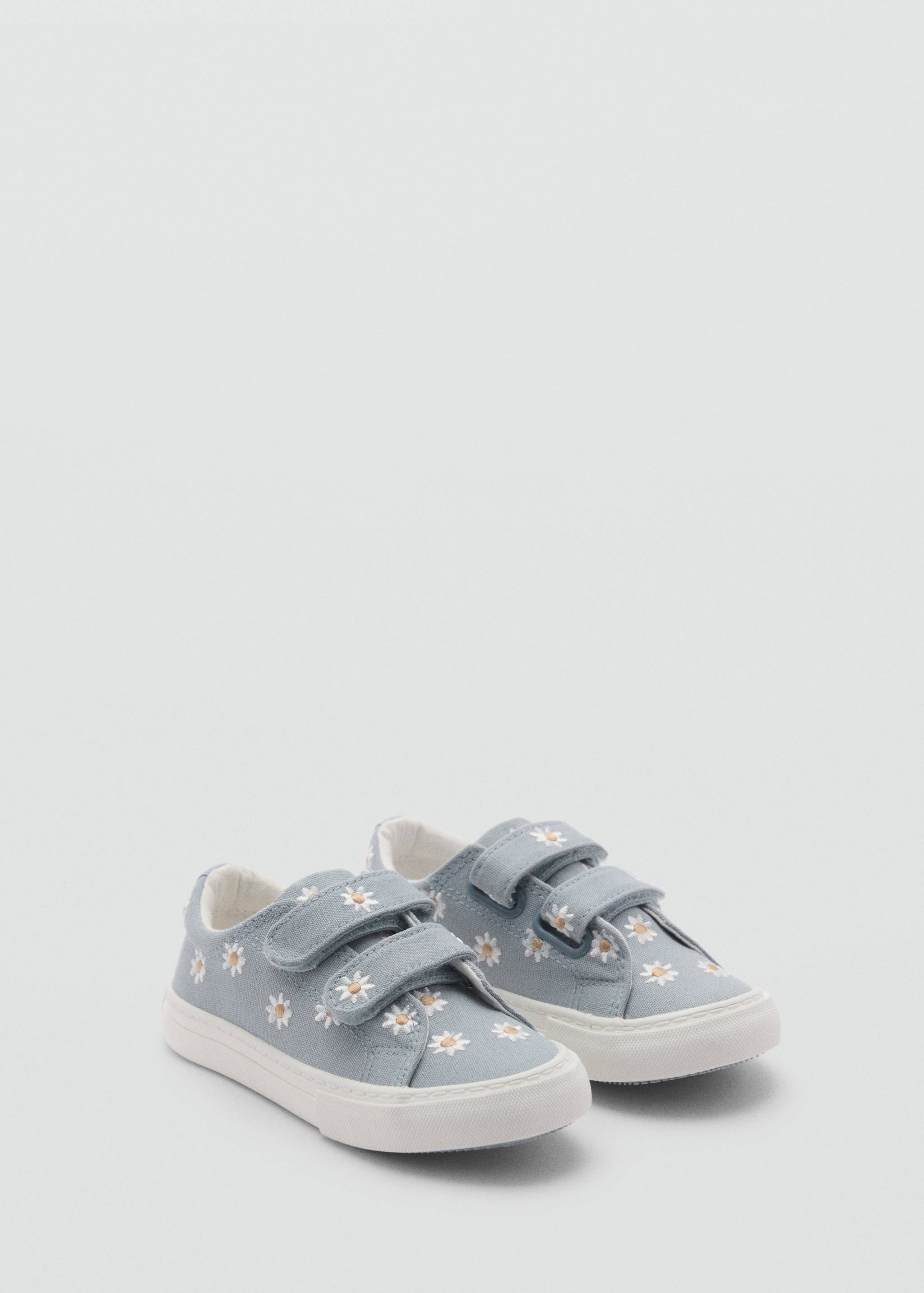 Floral-embroidered sneakers - Medium plane
