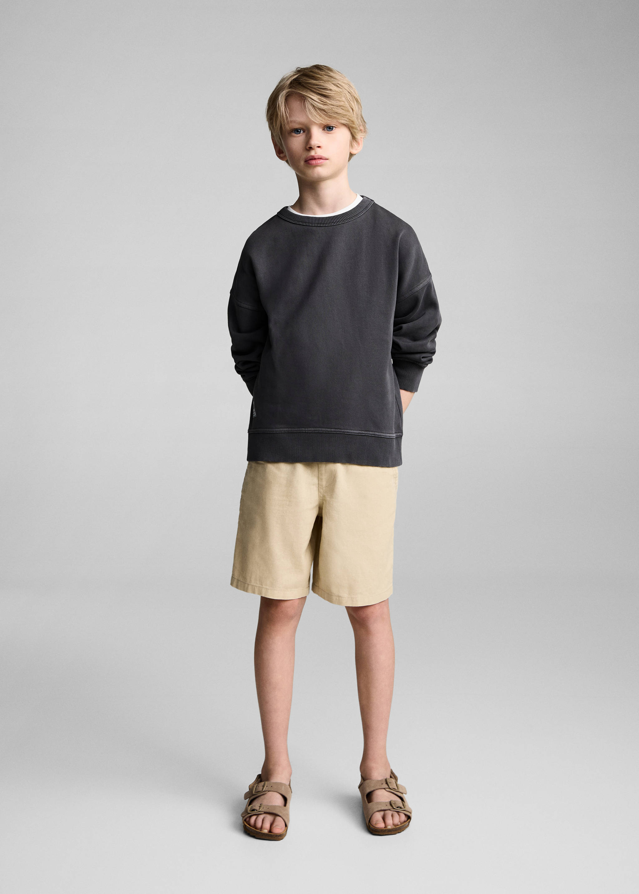 Printed cotton sweatshirt - General plane