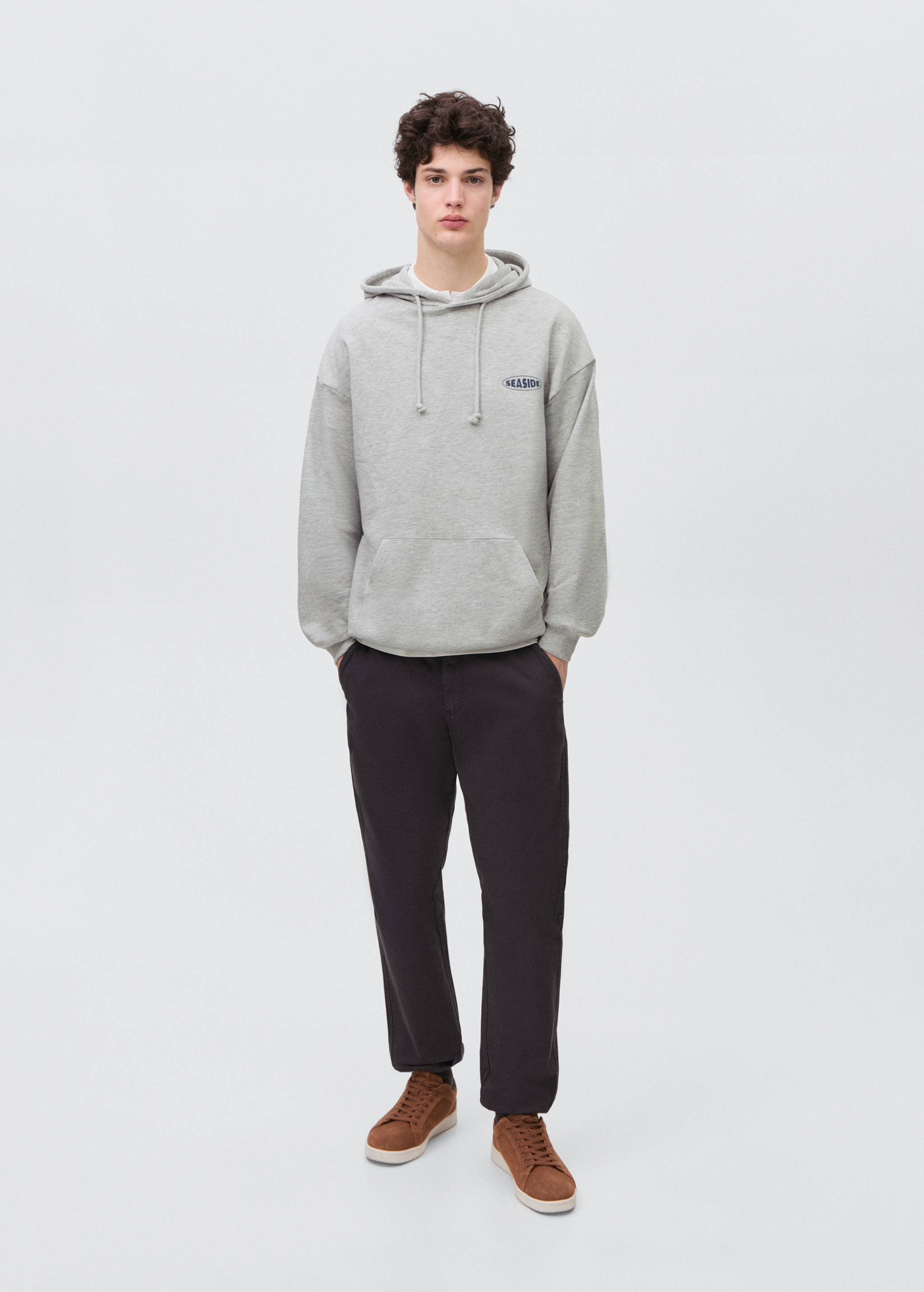 Printed cotton sweatshirt - General plane