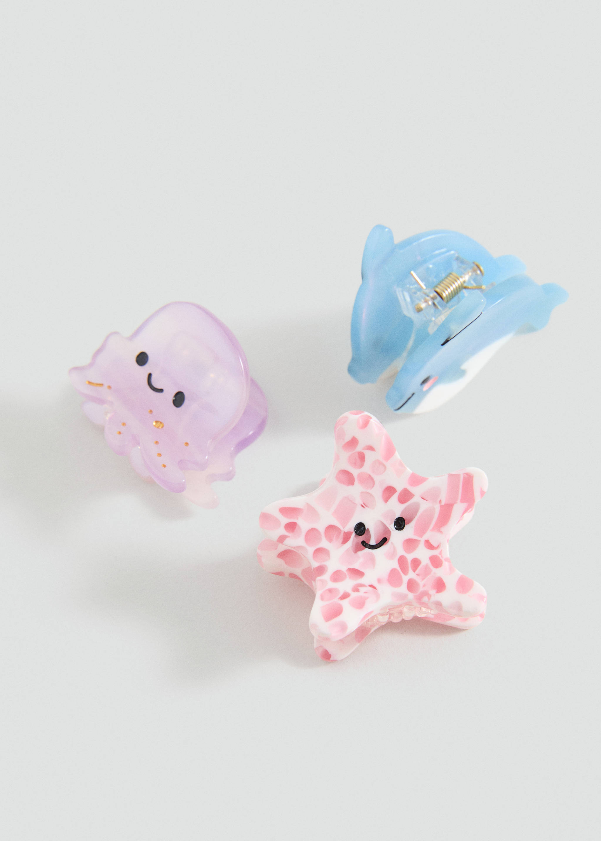 3-pack of hair clips - Medium plane