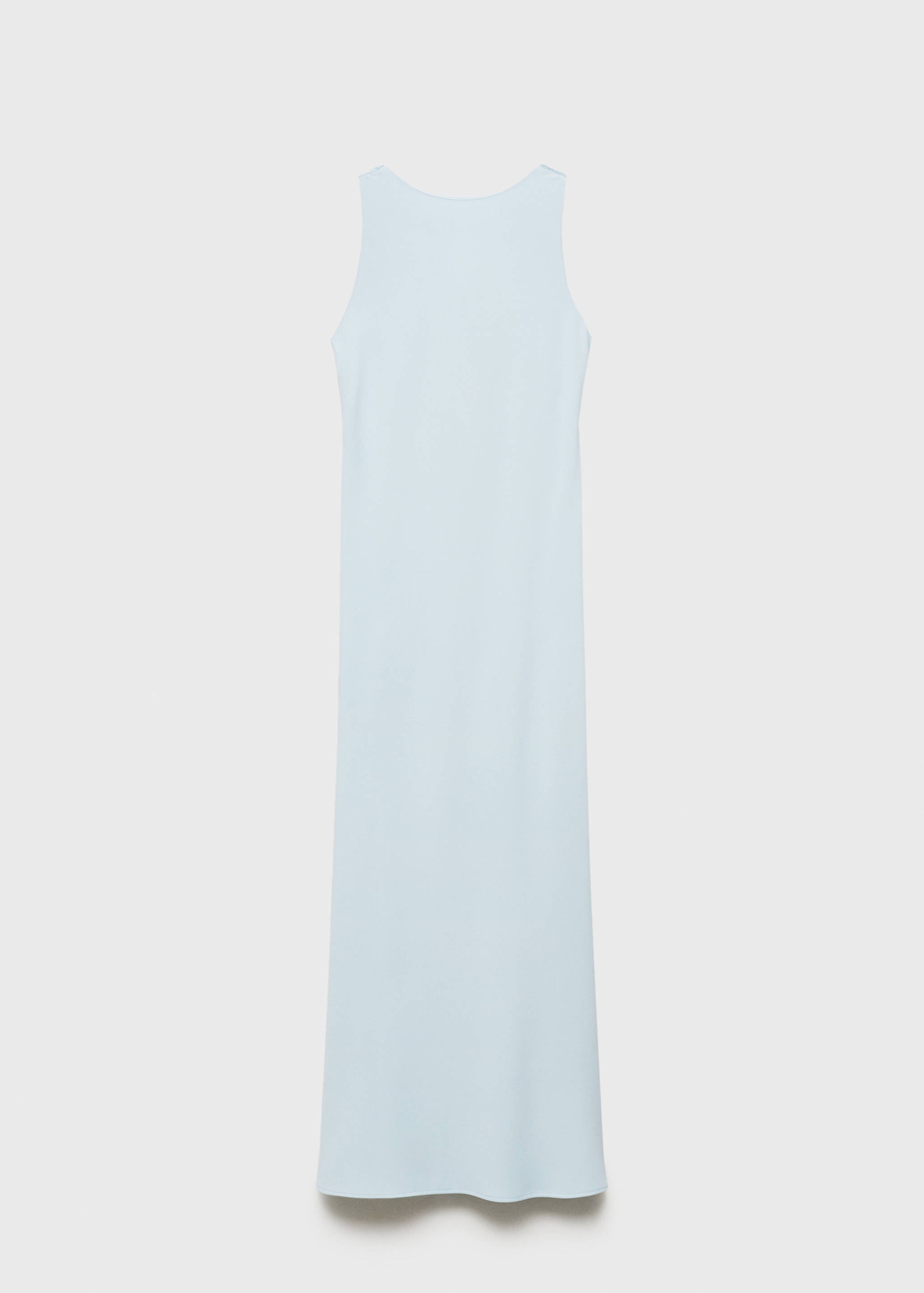 Satin dress with draped back - Article without model