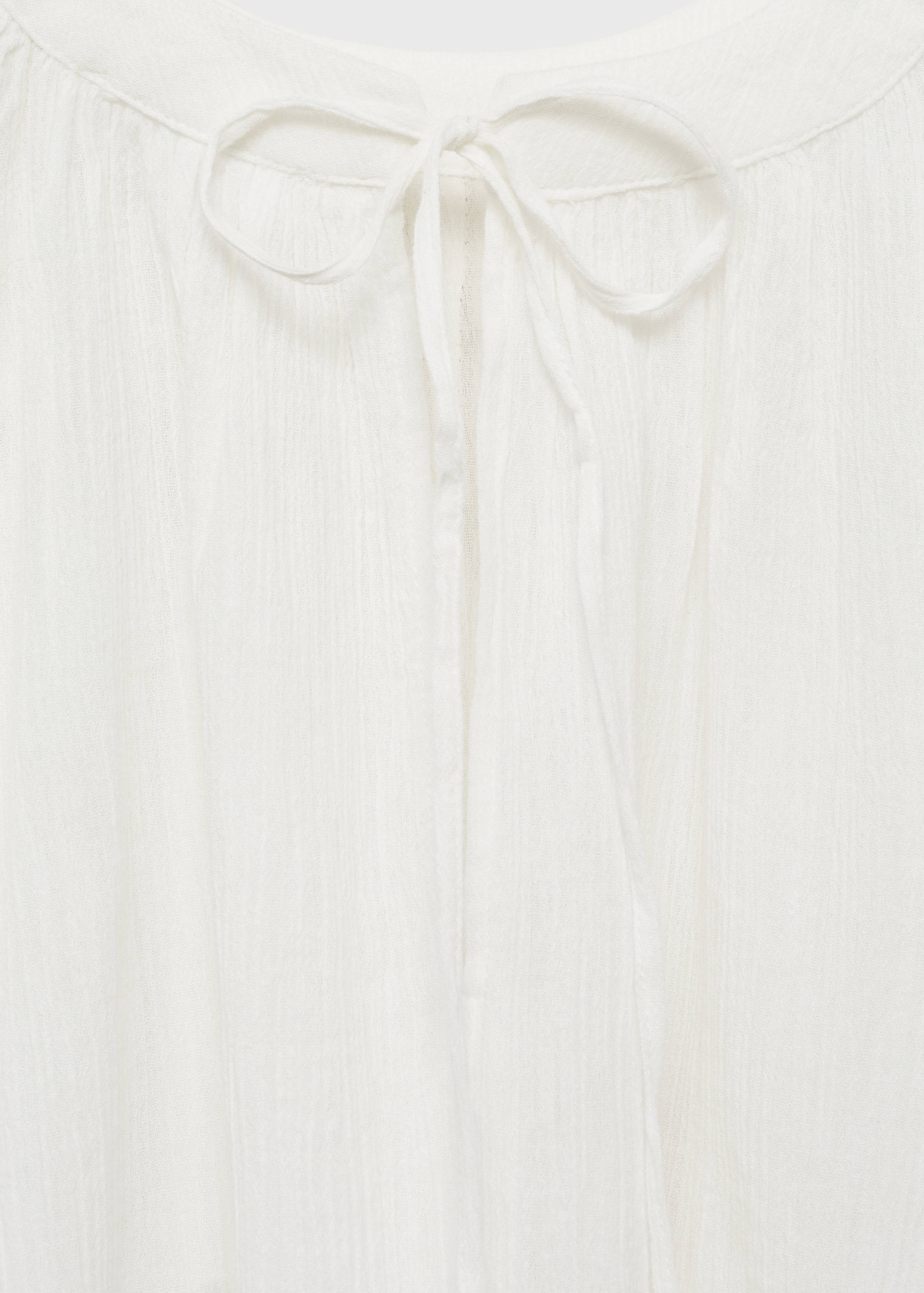 Blusa de algodão com pregas - Pormenor do artigo 0