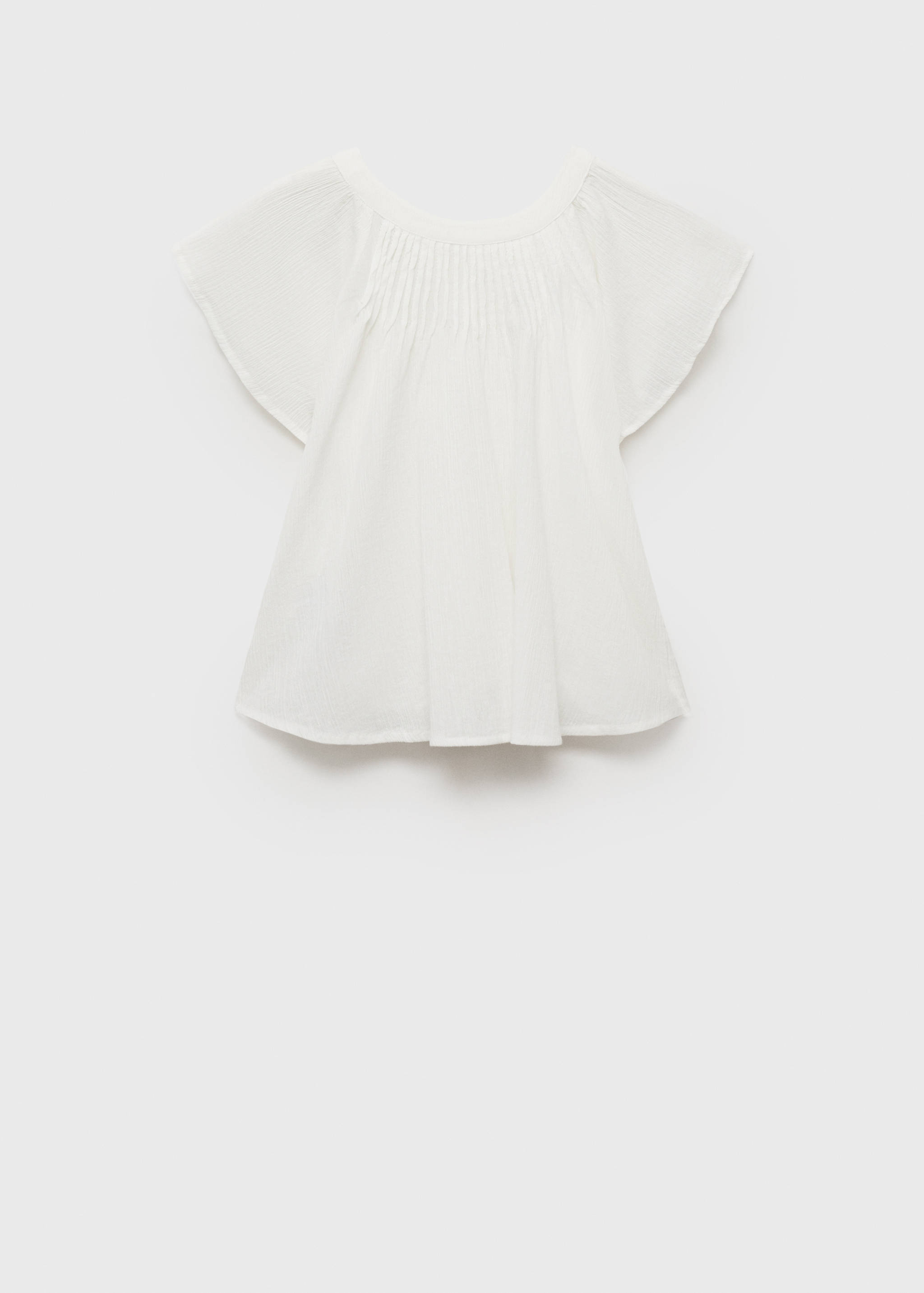 Pleated cotton blouse - Article without model