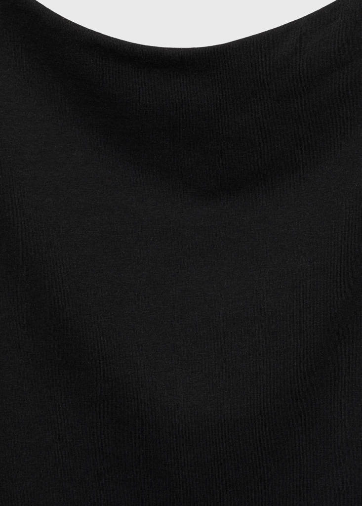 T-shirt with open back — Black
