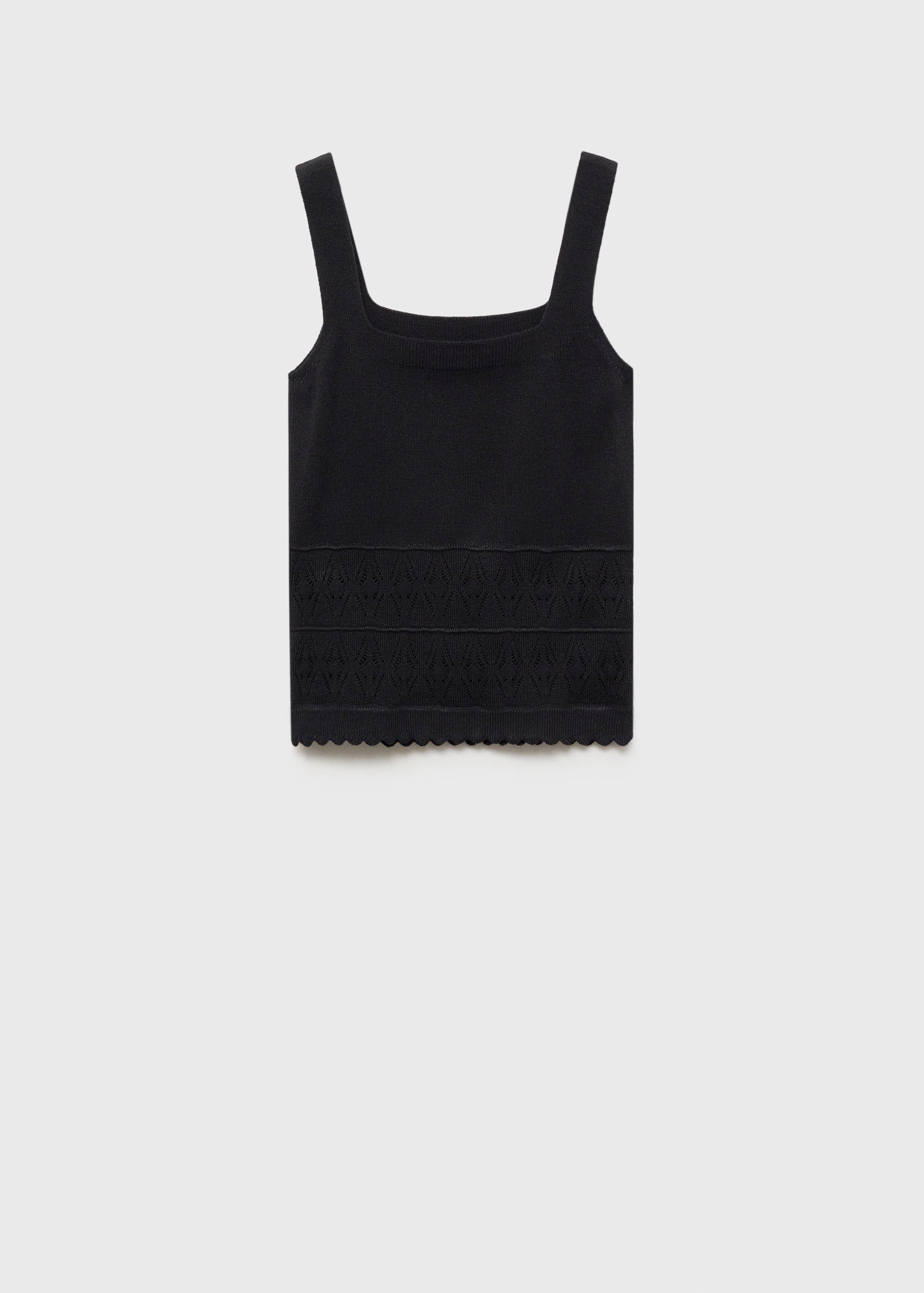 Top maille détails ajourés - Article sans modèle