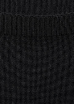 Openwork details knit top — Black 6
