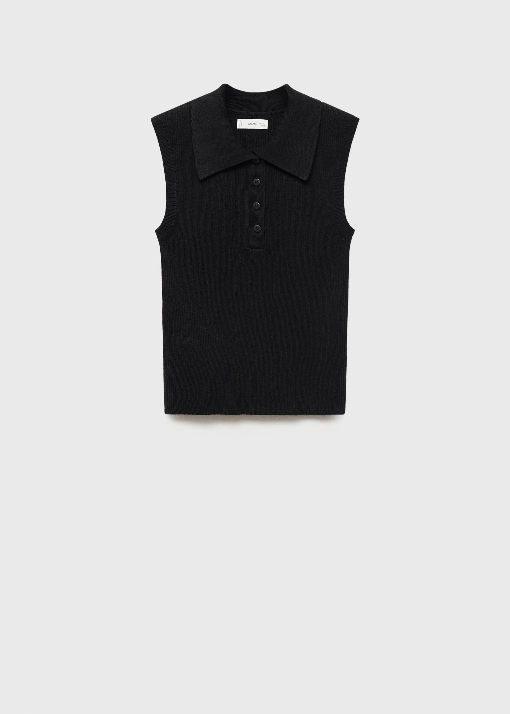Top punto cuello polo - Artículo sin modelo