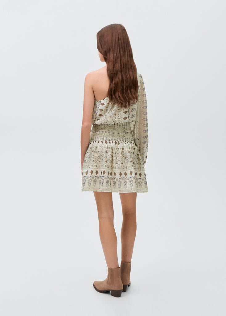 Short asymmetrical dress — Mint Green
