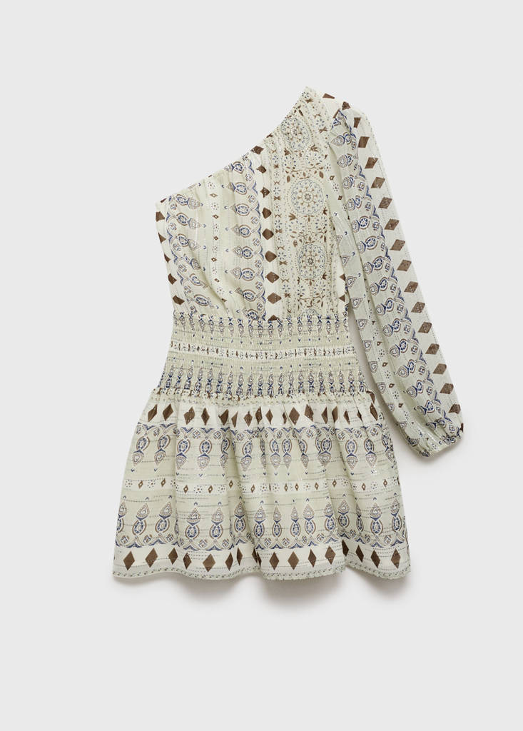 Short asymmetrical dress — Mint Green