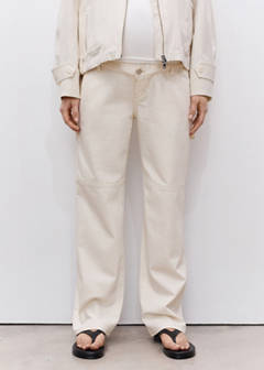 Maternity wide leg jeans — Off White 1