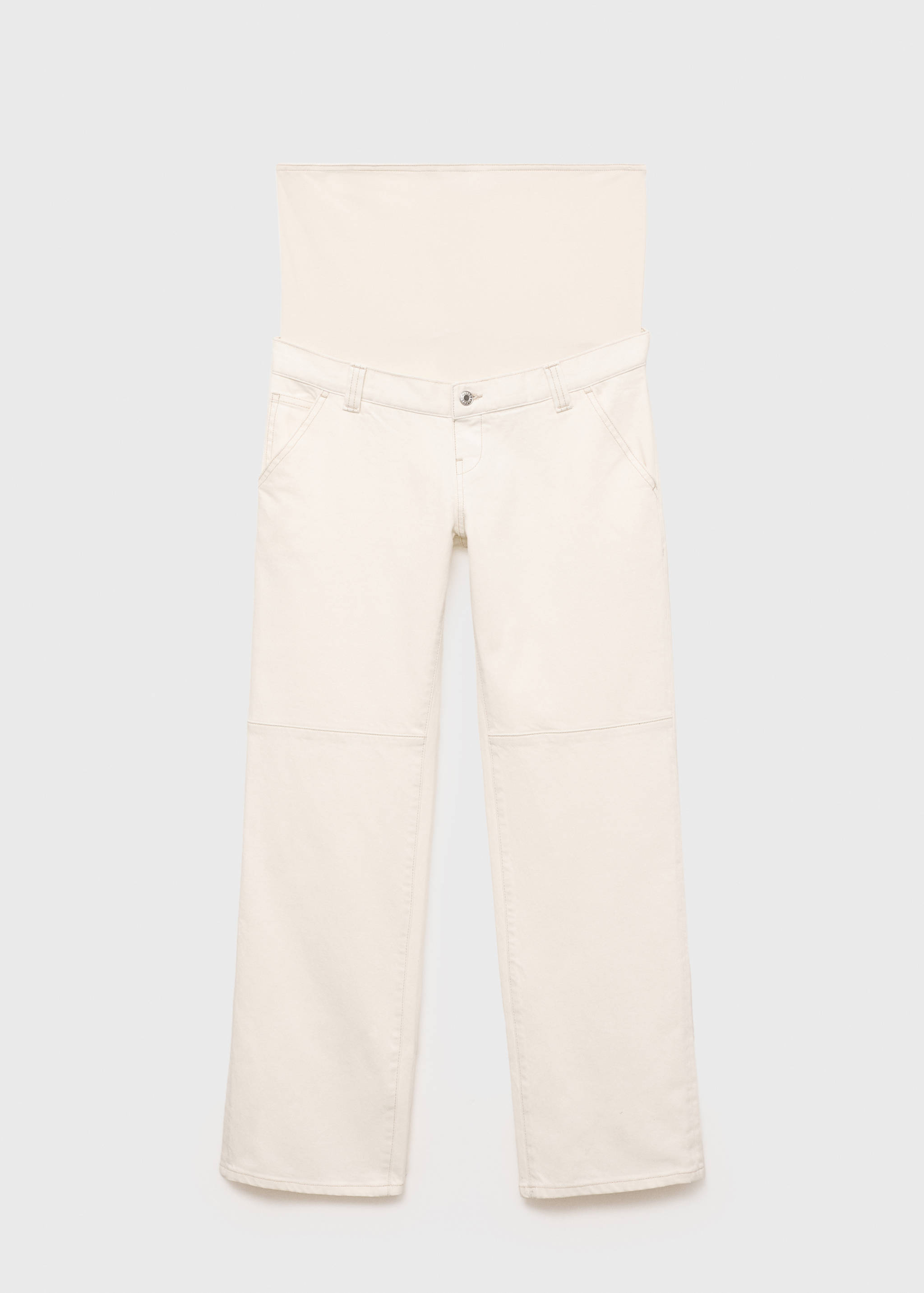 阔腿妈咪牛仔裤 - null