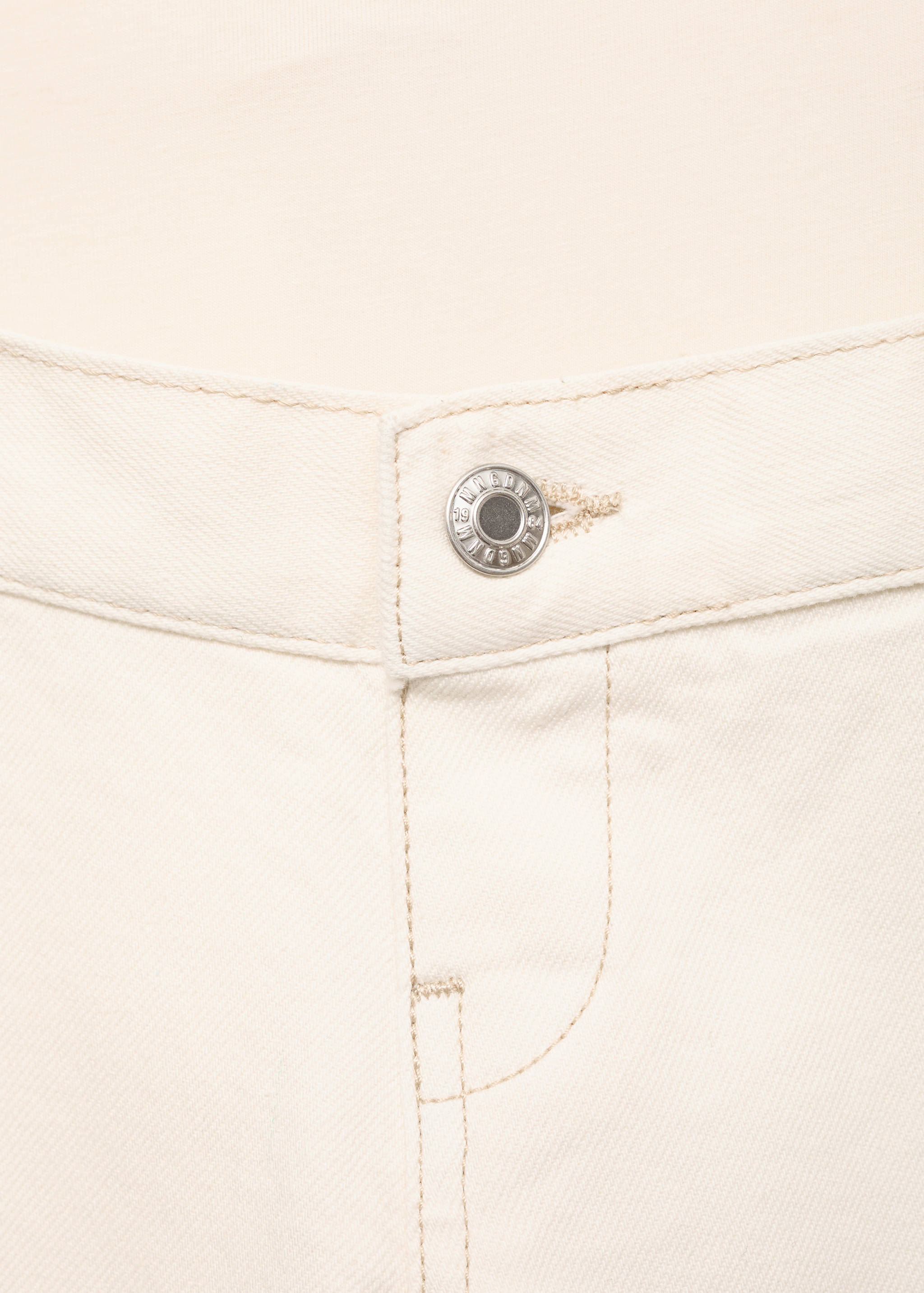 阔腿妈咪牛仔裤 - null