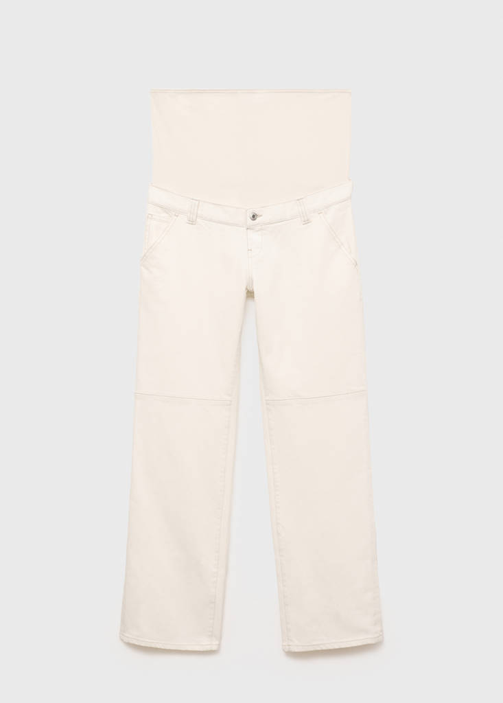Maternity wide leg jeans — Off White