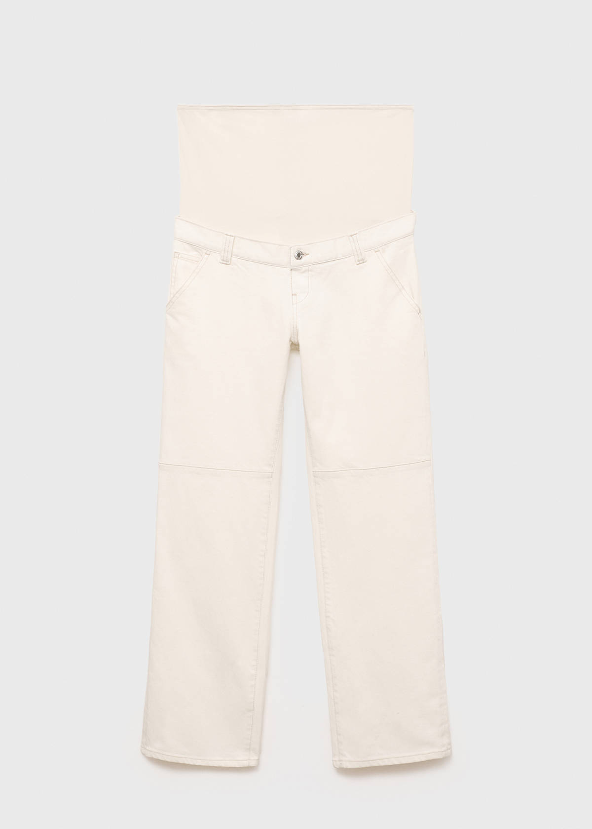 Maternity wide leg jeans — Off White