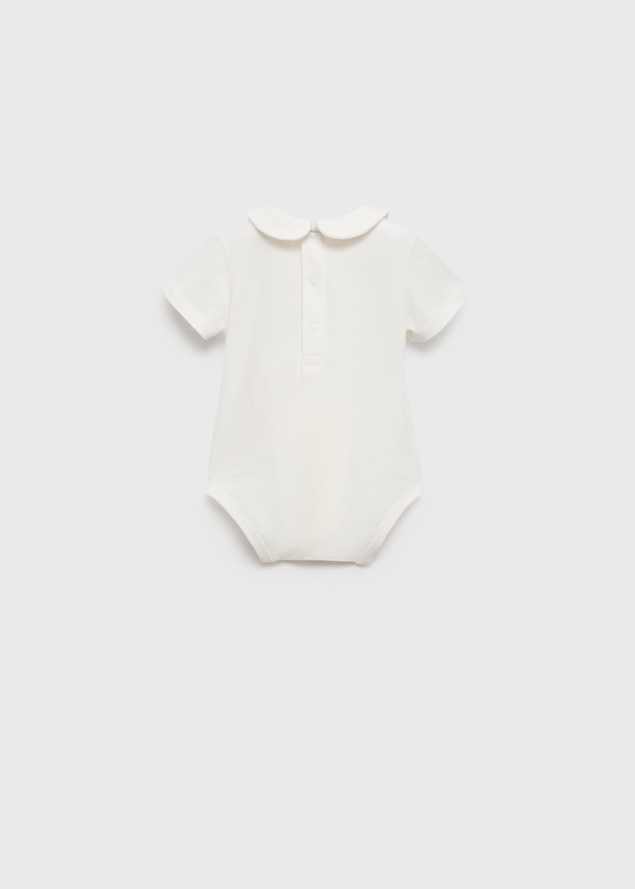 Cotton bodysuit with Peter Pan collar - Reverse of the article