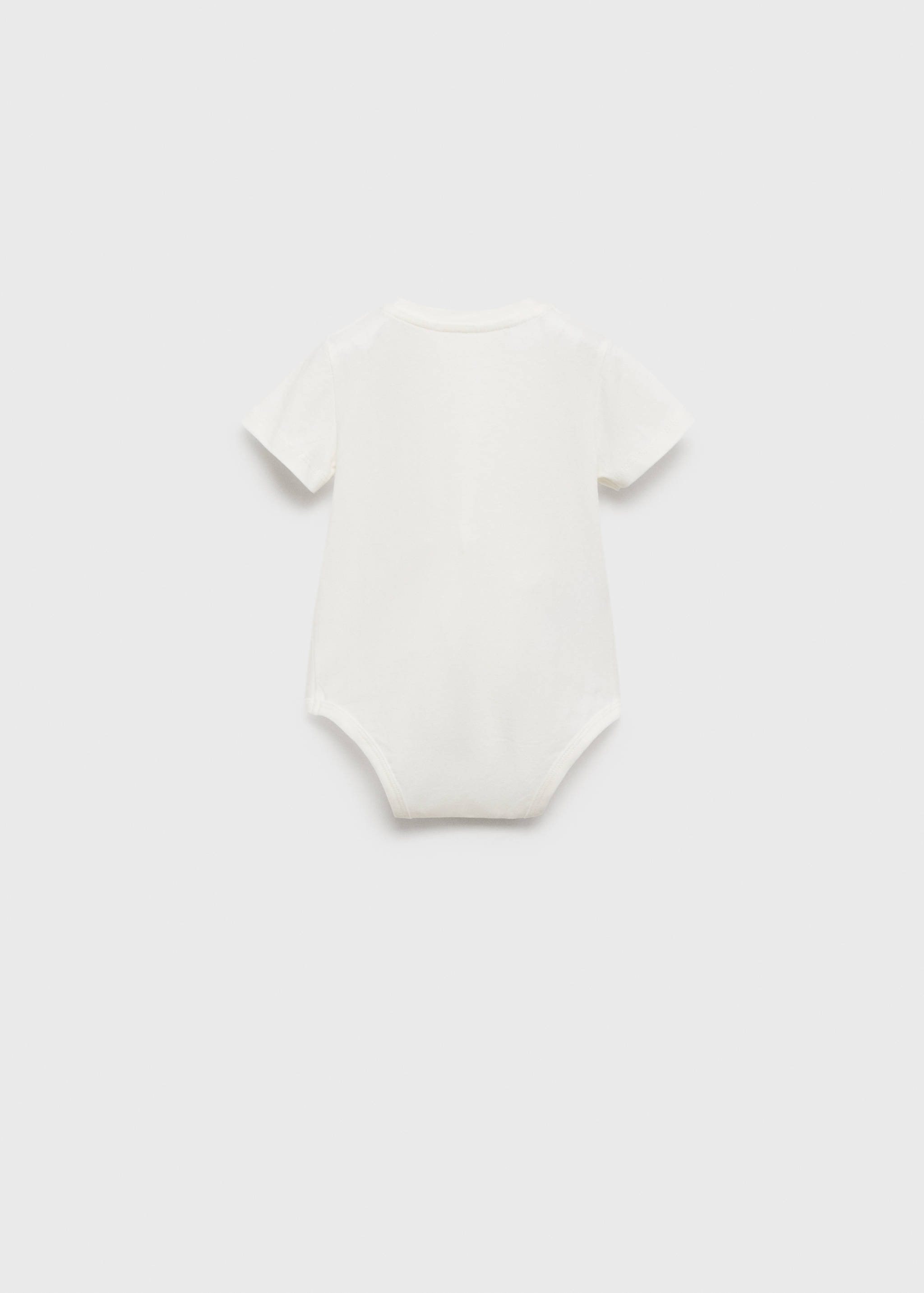 Cotton bodysuit with mao collar - Reverse of the article