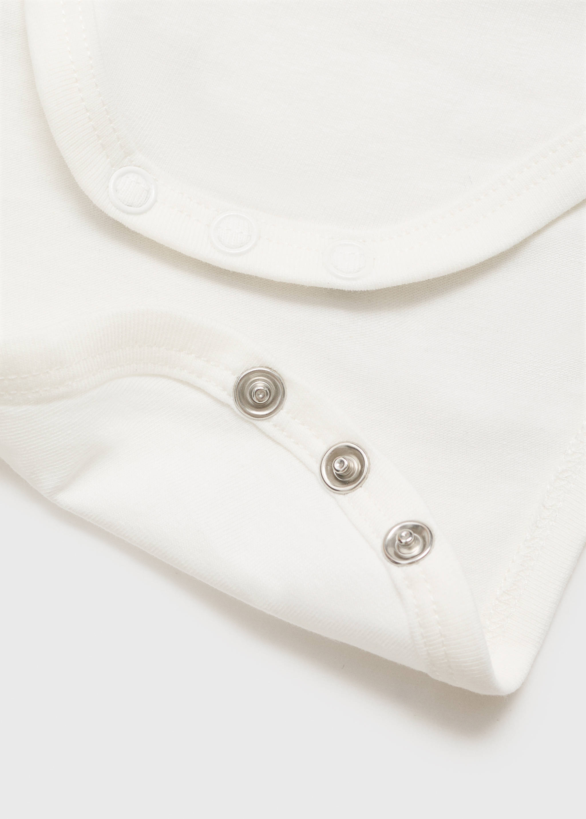 Cotton bodysuit with mao collar - Details of the article 0