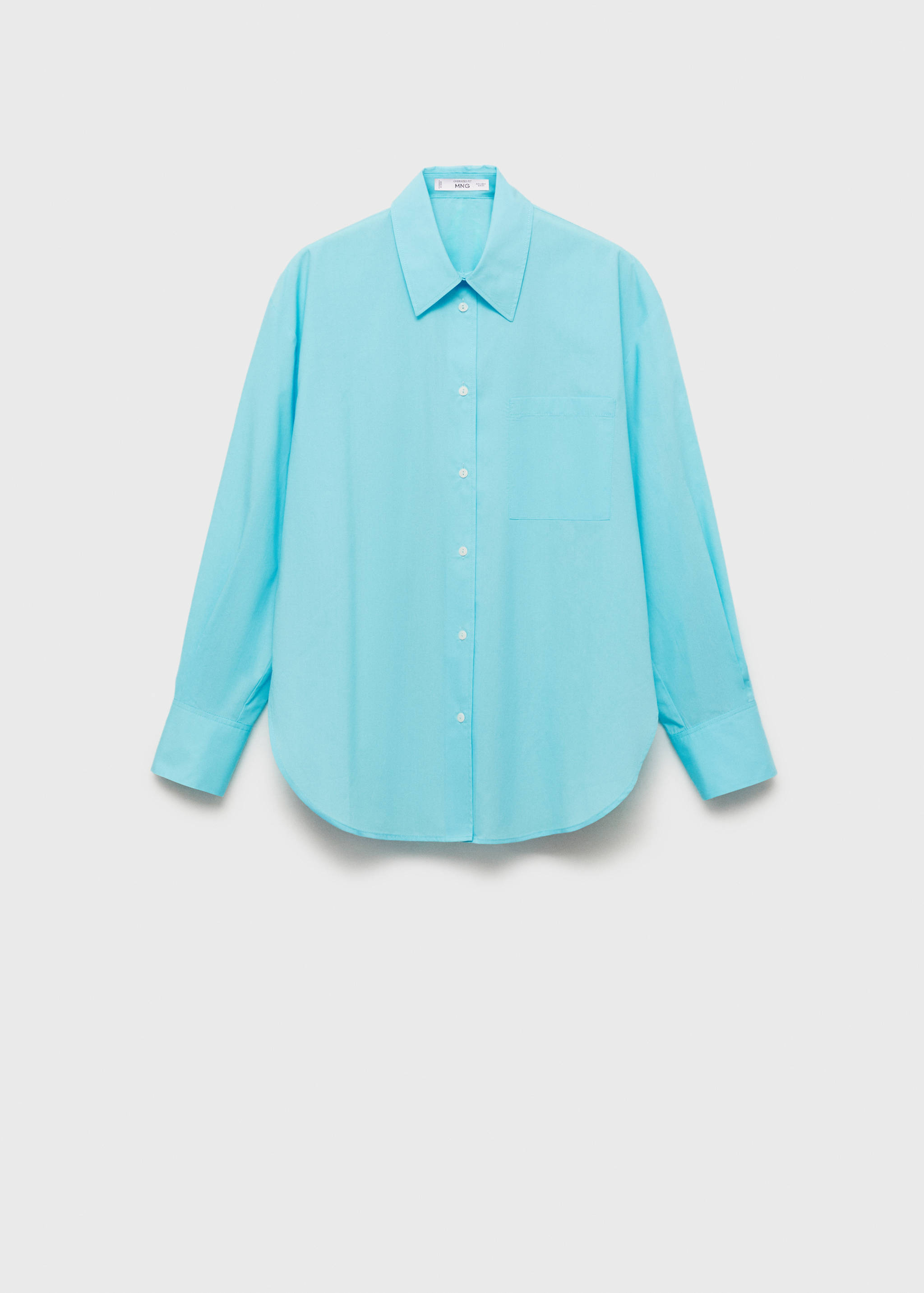 Oversize poplin shirt - Article without model