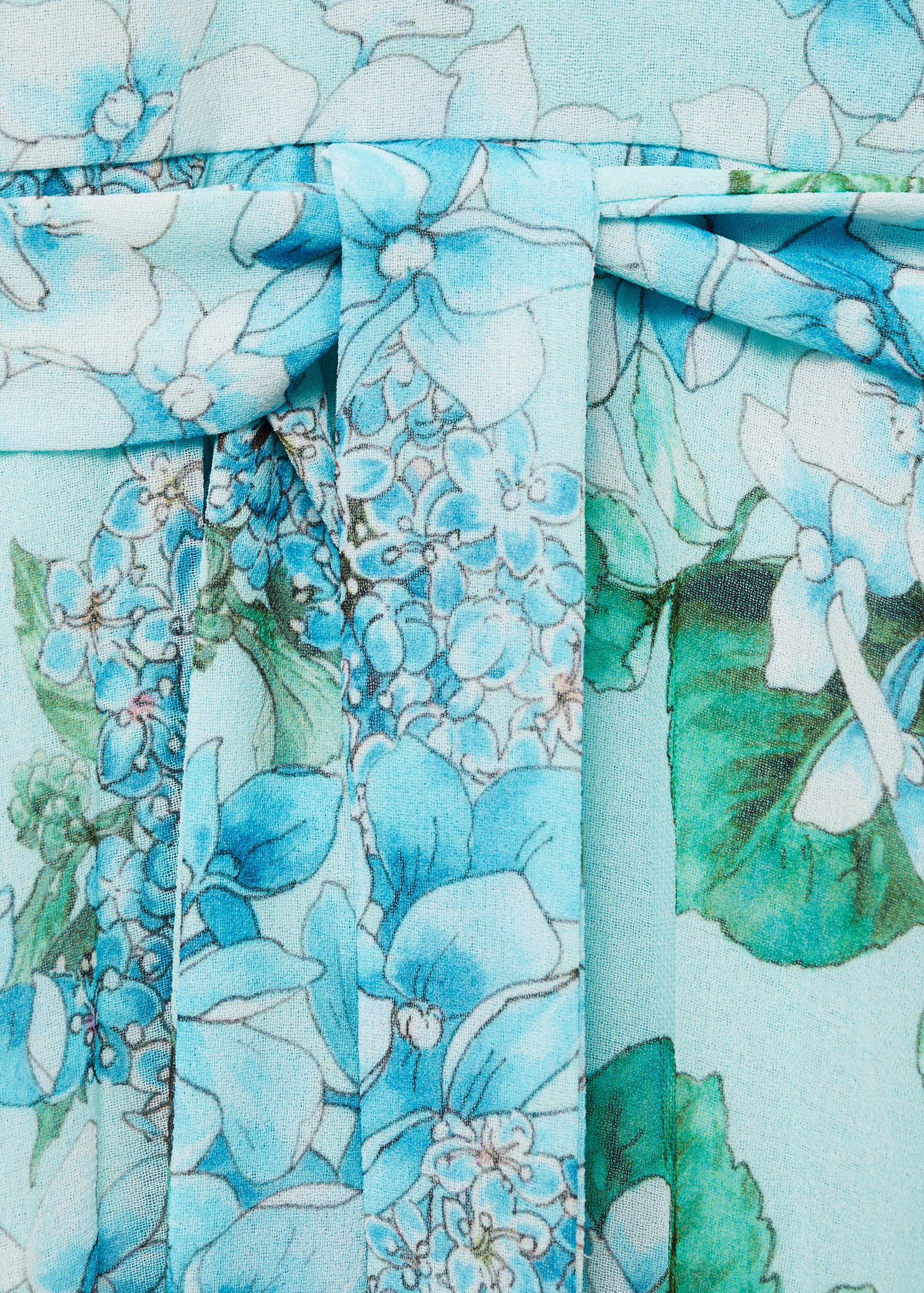 فستان مطويّ بطبعة زهور - تفاصيل المنتج 8