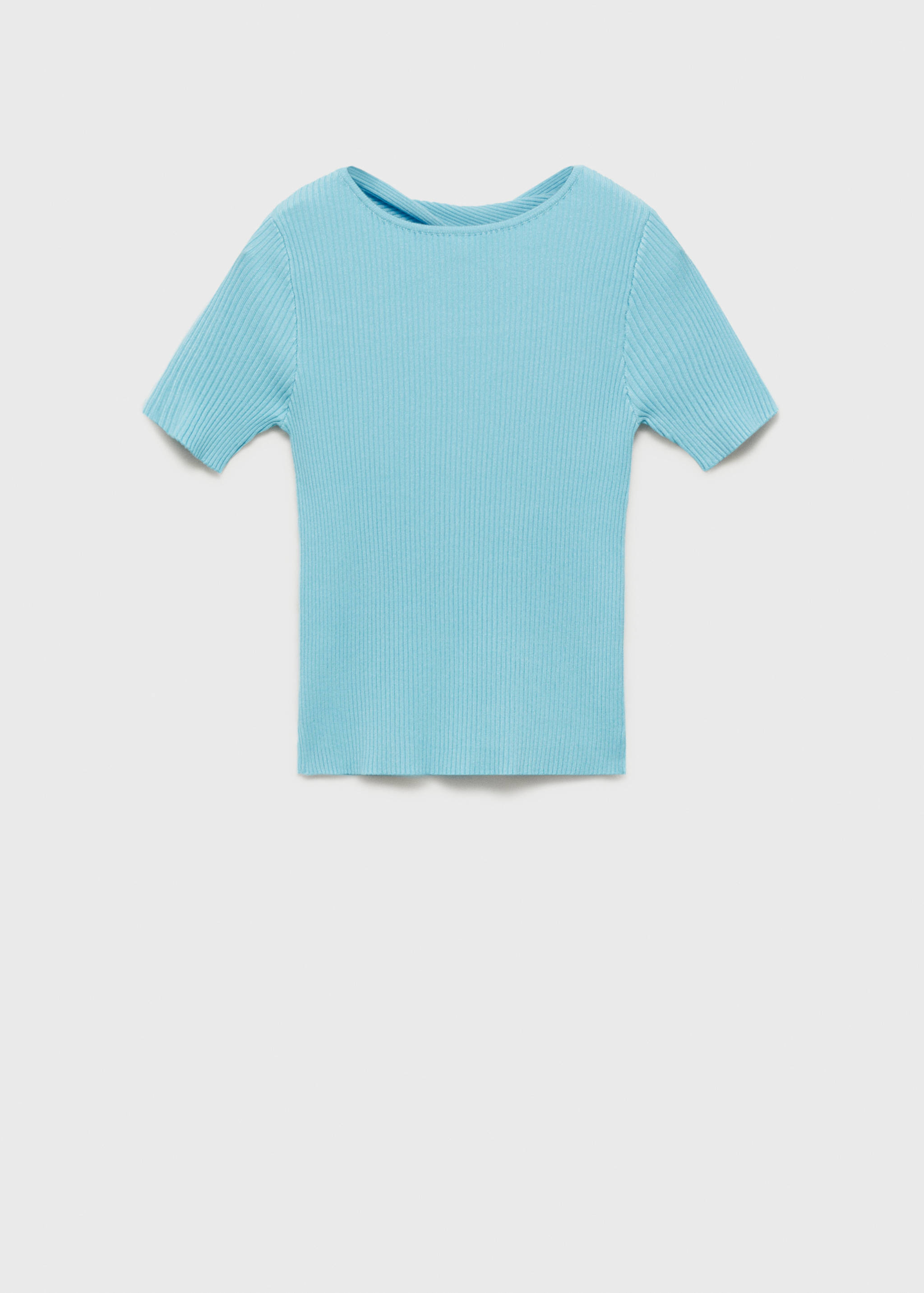 Camisola canelada com abertura nas costas - Artigo sem modelo